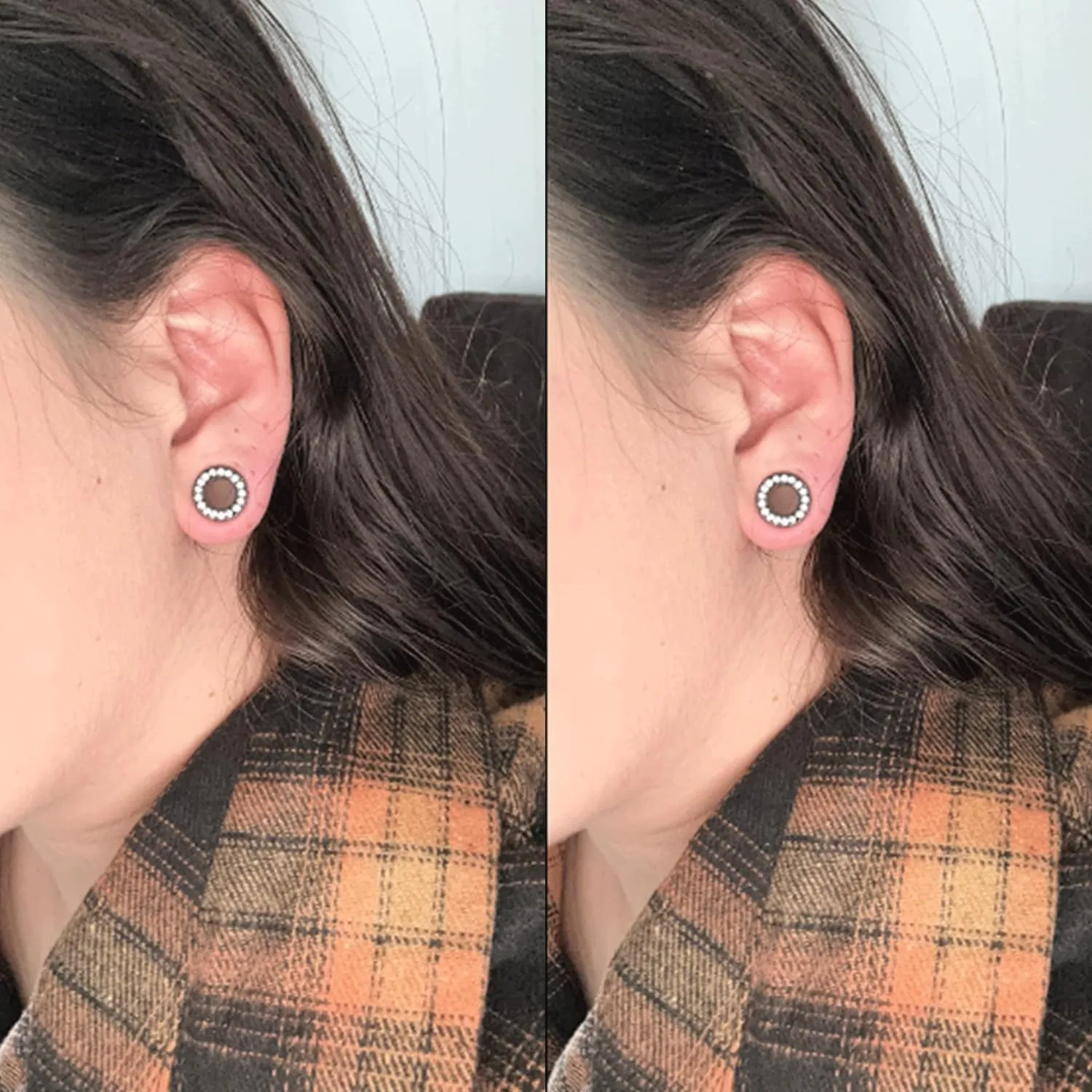 10G 8G 6G 4G 2G 0G 00G F136 Titanium Ear Gauges Screw Fit Flesh Tunnels Plugs Earrings Hypoallergenic Implant Medical Grade Surgical Steel Earring Plugs Piercing Jewelry for Women Men