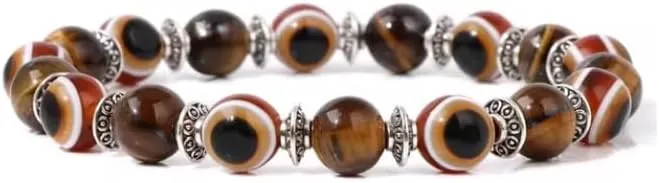 1PCS Bracelet 8mm Beaded Bracelets For Women Men Blue Eye Aesthetic Handmade Bangle Friendship