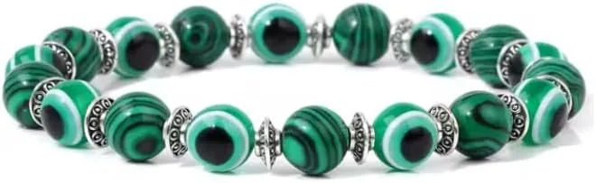 1PCS Bracelet 8mm Beaded Bracelets For Women Men Blue Eye Aesthetic Handmade Bangle Friendship