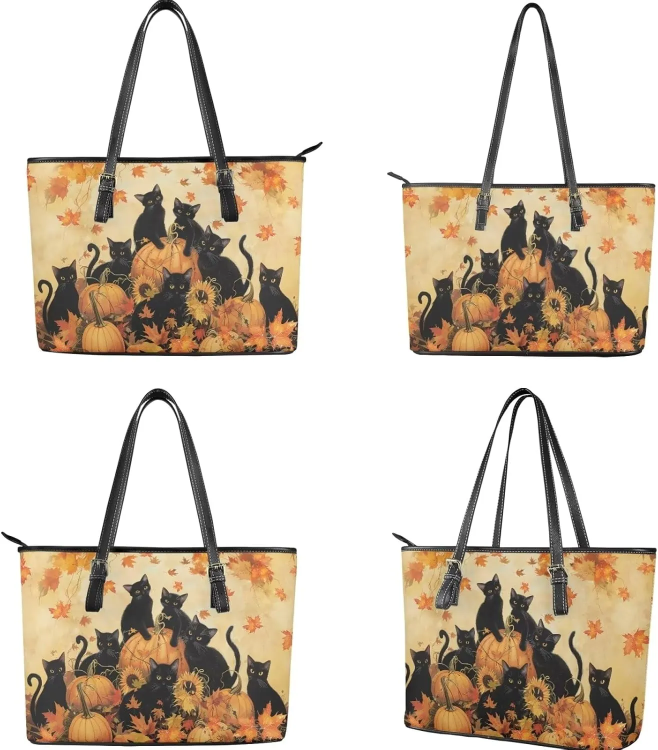 2Pcs Saddle Bags Set Large Capacity Satchel Bags Shoulder Bag for Women with Shoulder Strap Wallet Purse for Women