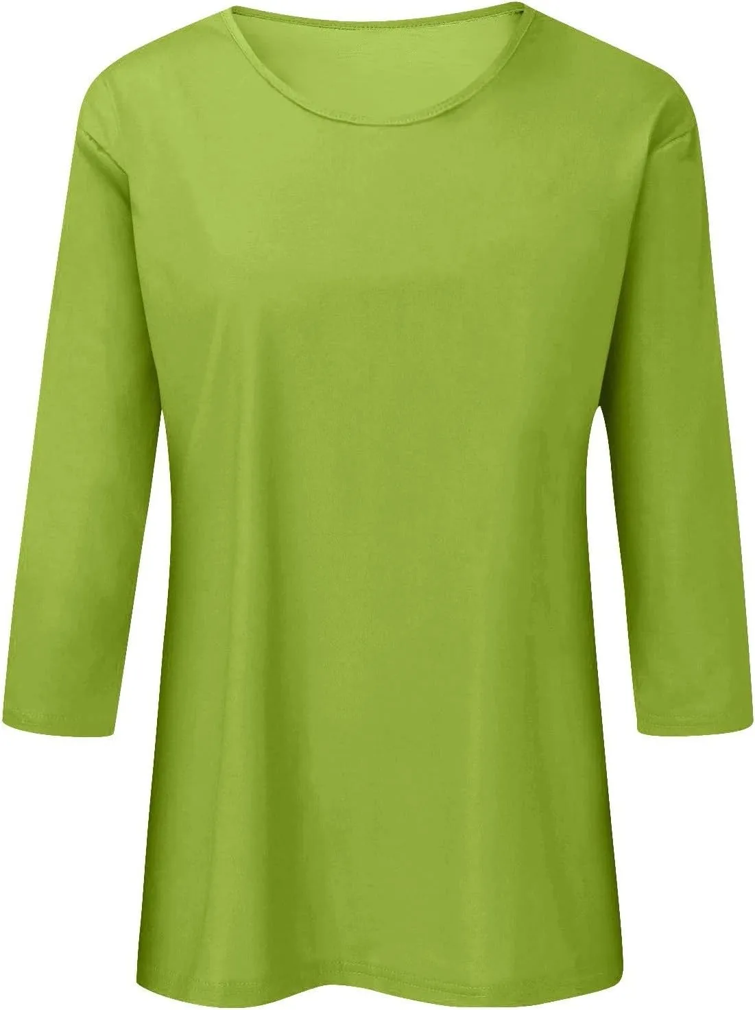 3/4 Length Sleeve Womens Tops Dressy Casual Cute Print Graphic Tees Blouses Casual Plus Size Basic Tops