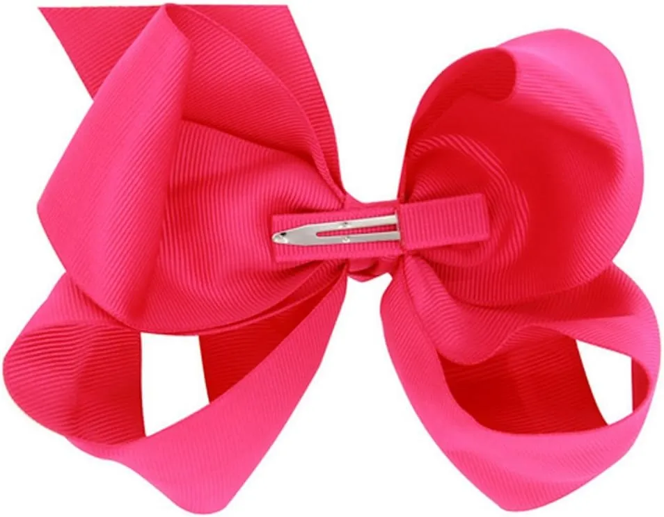 6" Hair Bows Tiny Boutique Alligator Hairpins Gifts Accessories