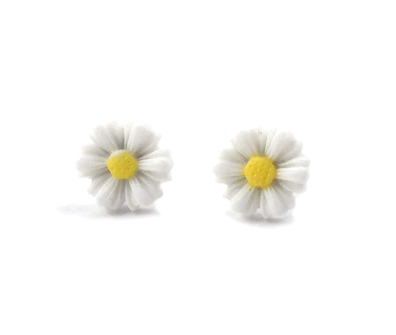 9mm or 11mm Daisy Stud Earrings - Titanium or Surgical Stainless Steel Posts