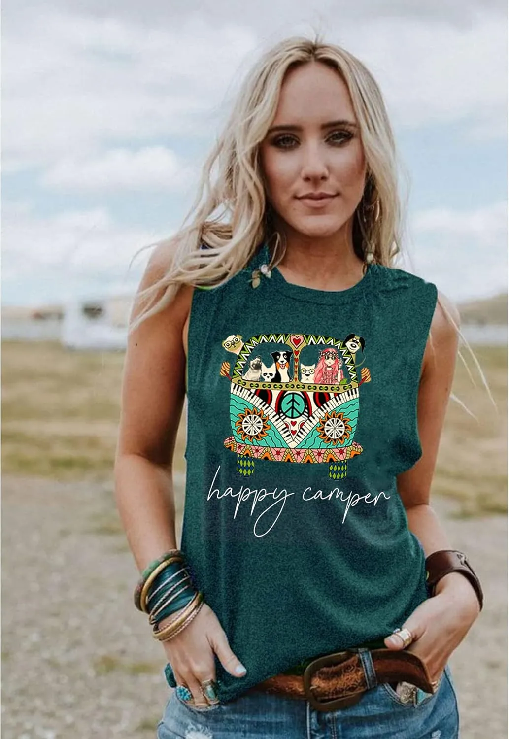 Adventure Shirts Sunrise Camping Hiking Activewear Road Trip Nature Cactus Workout Tee Top