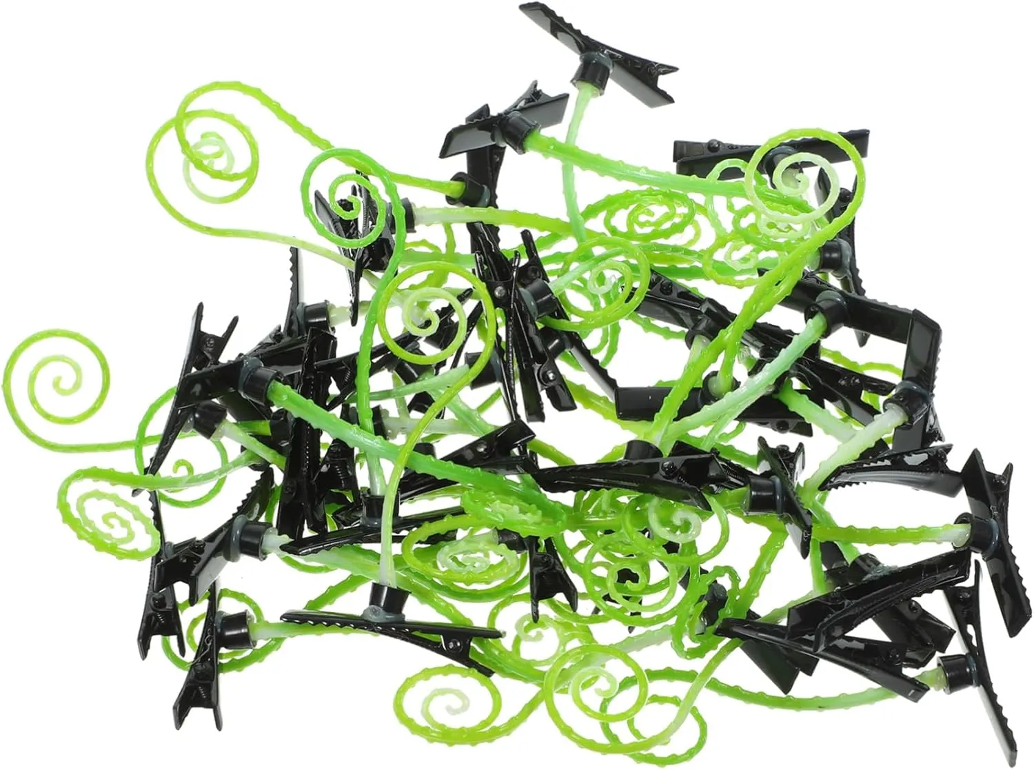 Alipis 40pcs Grass Hair Clips for Creative Plant Barrettes Funny Simulation Curly Hairpins Hair Accessories Eye Catching and Vibrant Styles