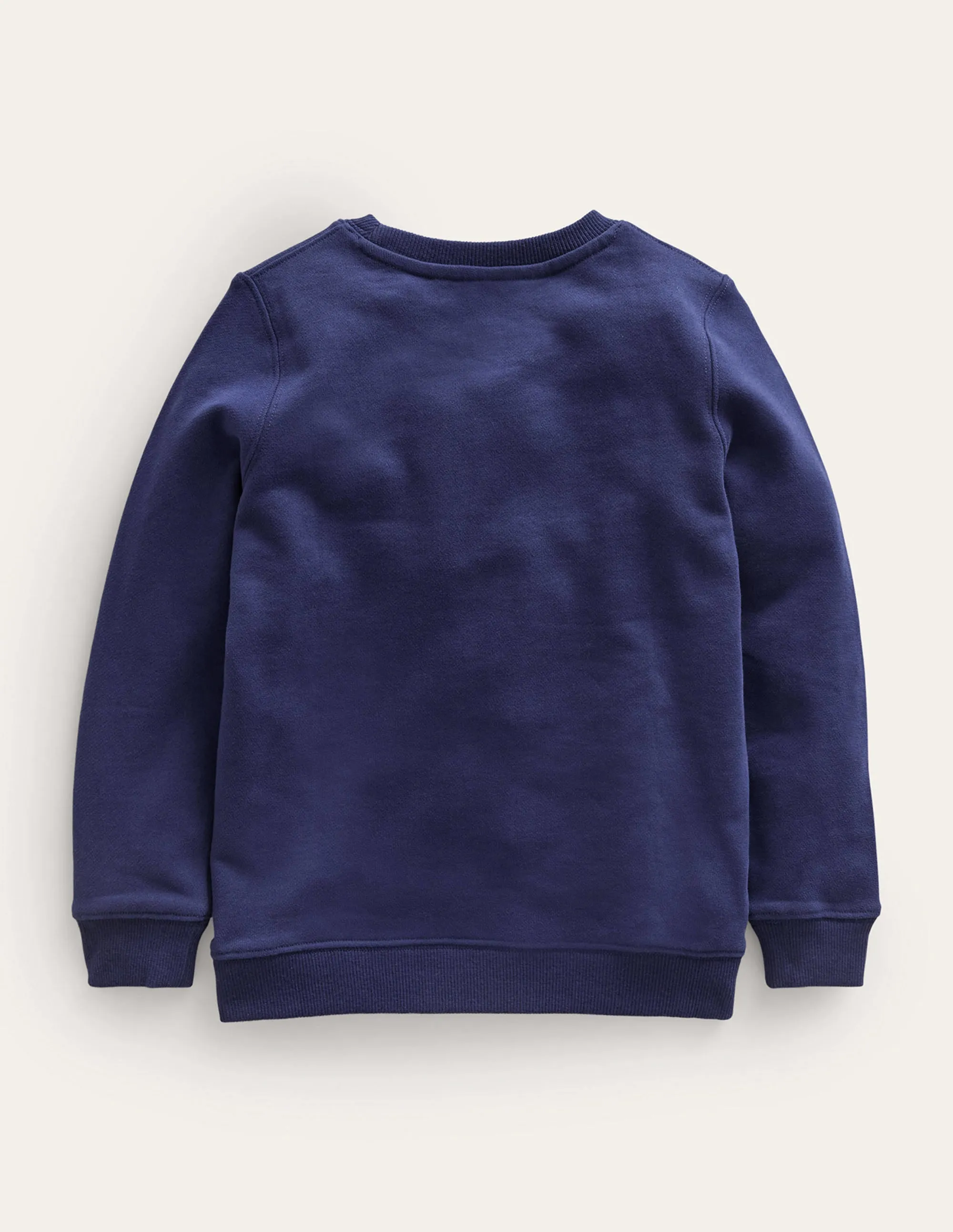 Applique Sweatshirt-College Navy