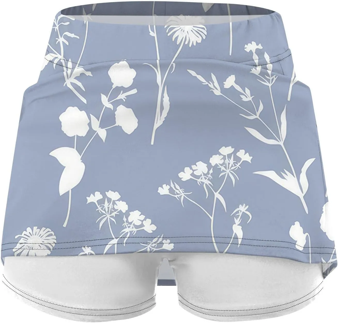 Athletic Skorts for Women with Pockets Lightweight Elastic Yoga Culottes High Waist Skinny Tennis Skirt Golf Skorts