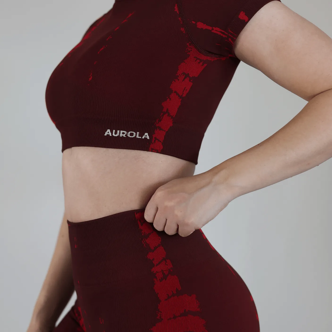 AUROLA Serpent Snake Seamless Workout T-Shirts for Women