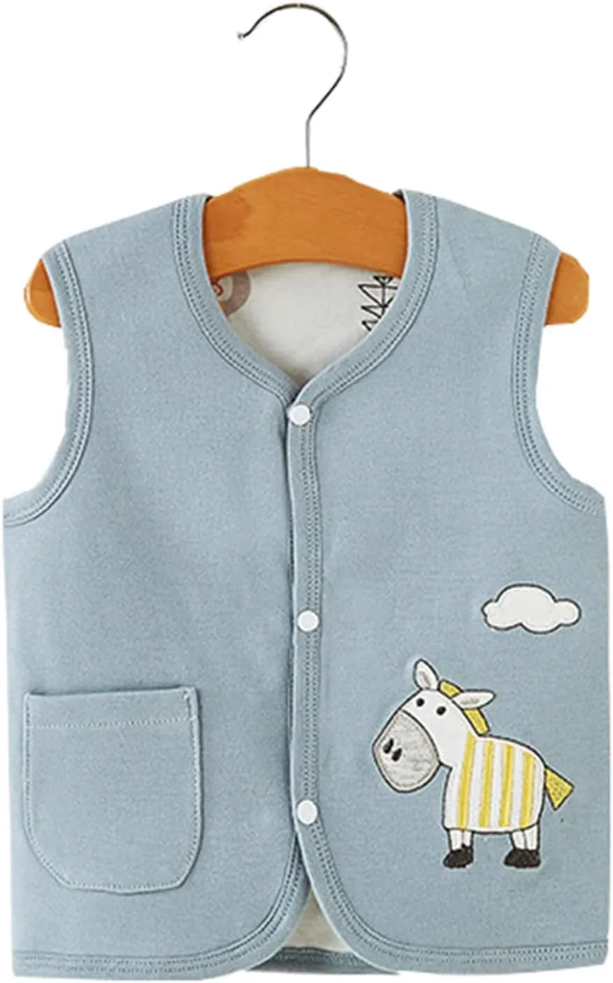 Baby Boys Girls Vest Cotton Winter Warm Vests Padded aistcoat With Pockets Outwear 0-4 Years