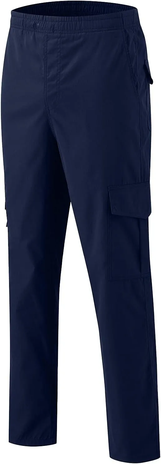 Big and Tall Cargo Pants for Men Sweatpants for Men Pant with Pockets Men's Heavyweight Fleece Cargo Sweatpants Men's
