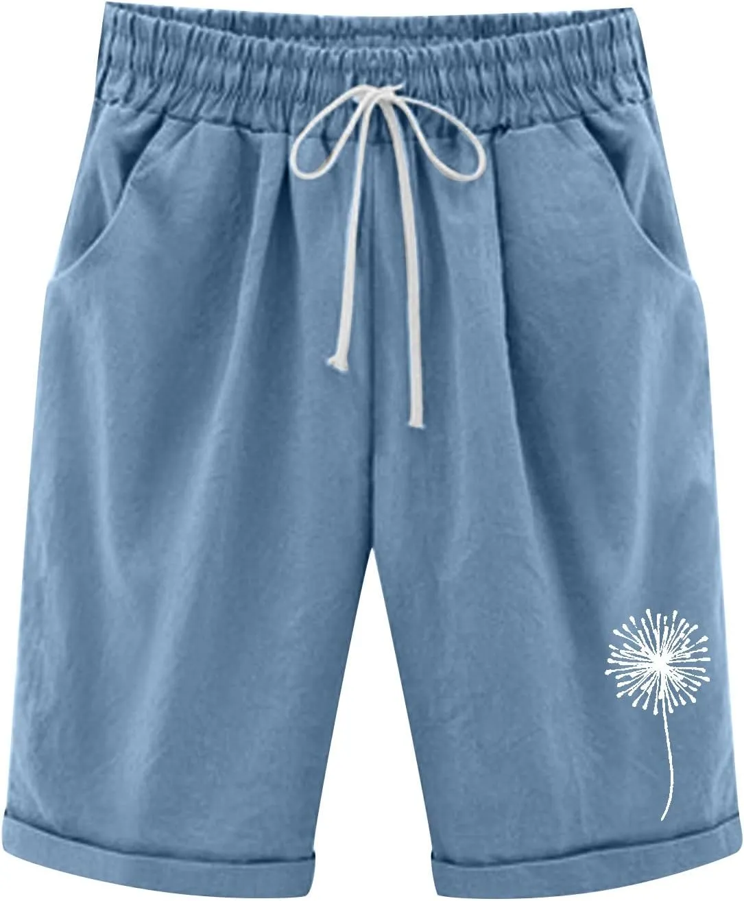 Biker Shorts Women with Pockets Leg Casual Yoga Cropped Pants Biker Shorts Women with Pockets Jean Shorts for Women