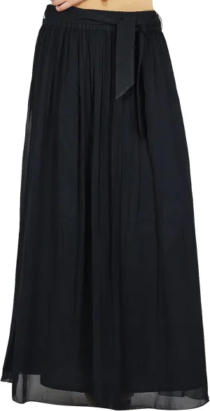Bimba Women Long Maxi Skirt Tulip Style Georgette Boho Bottoms