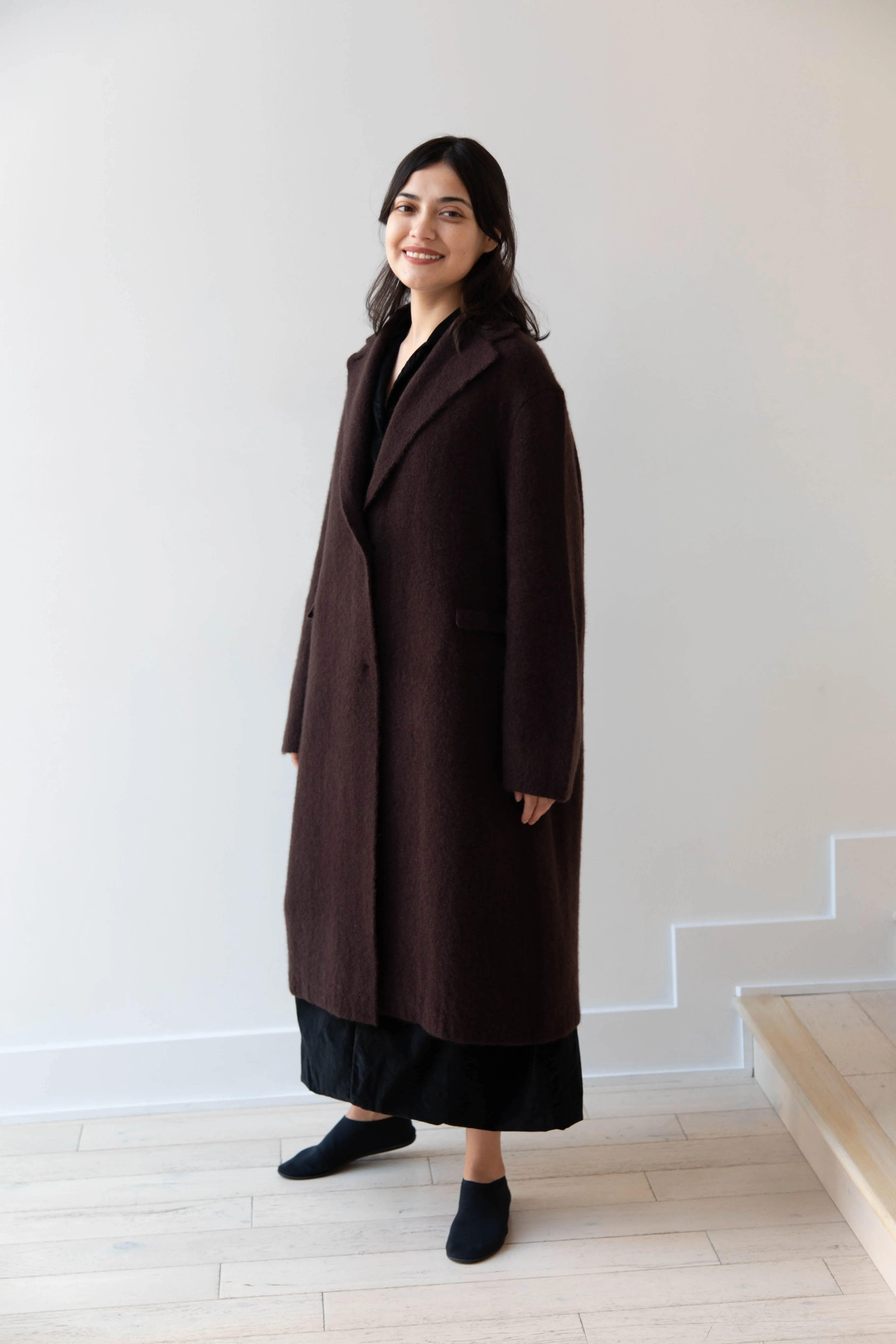 Boboutic | Cruel Touch Cashmere Silk Coat in Brown