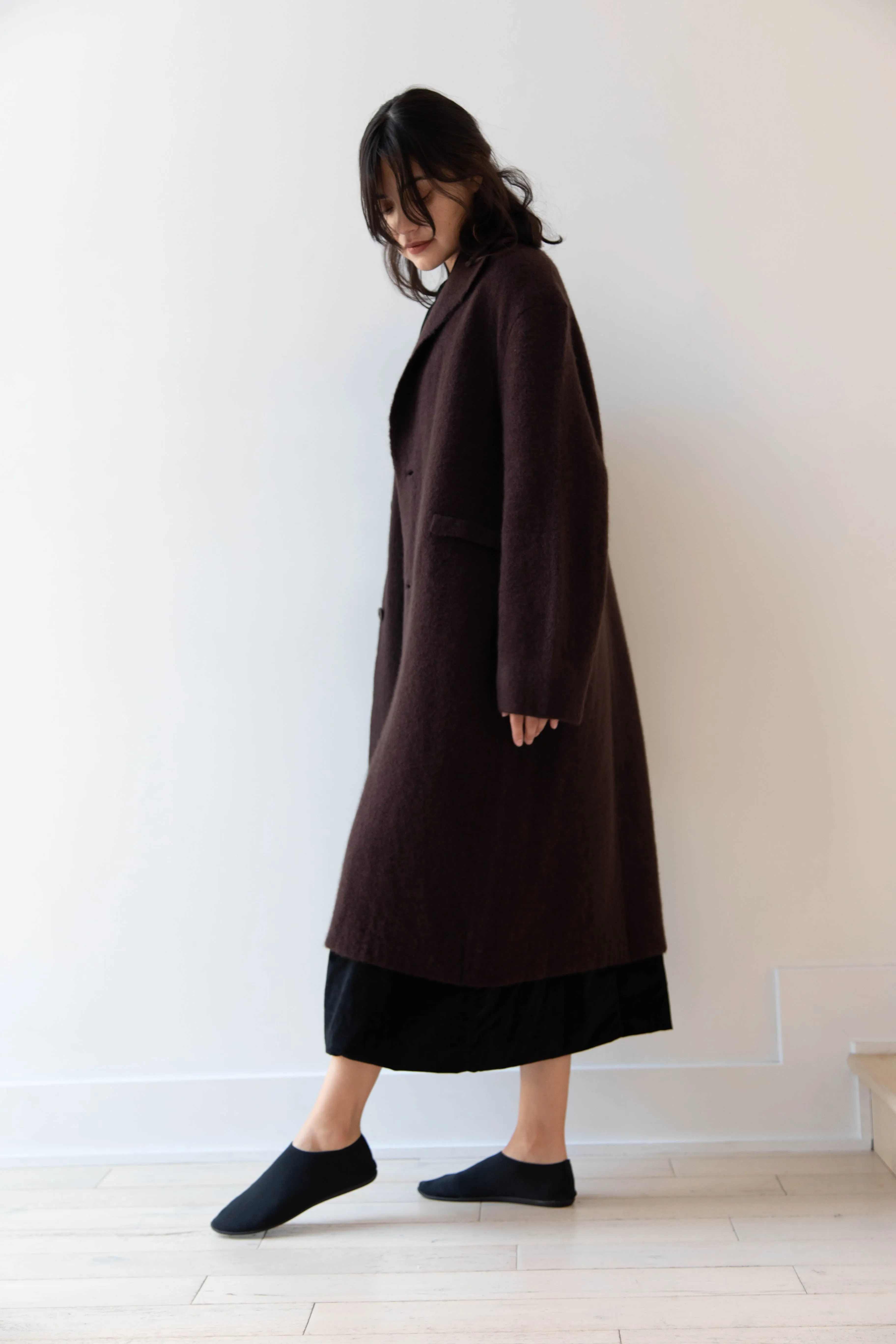 Boboutic | Cruel Touch Cashmere Silk Coat in Brown