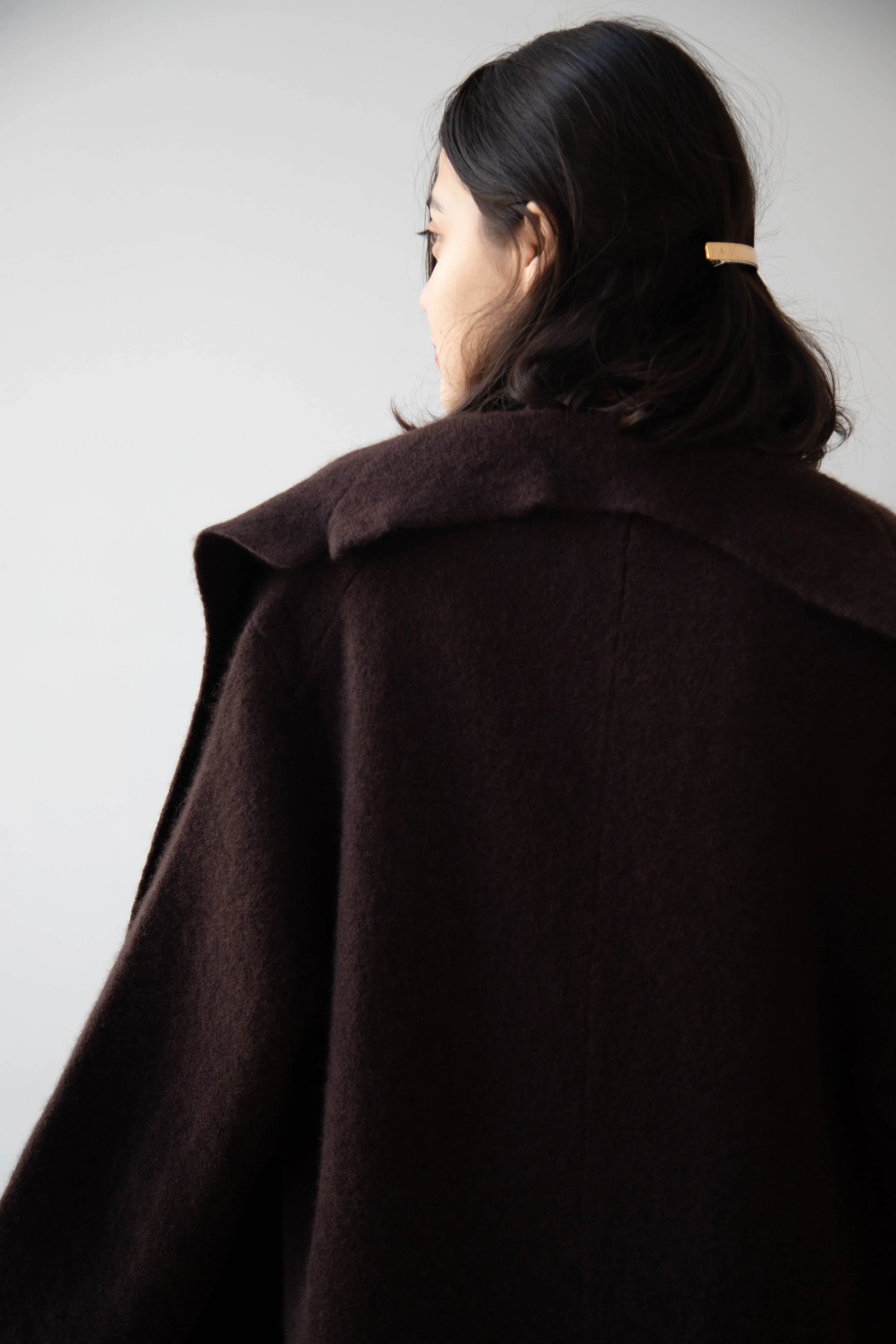 Boboutic | Cruel Touch Cashmere Silk Coat in Brown