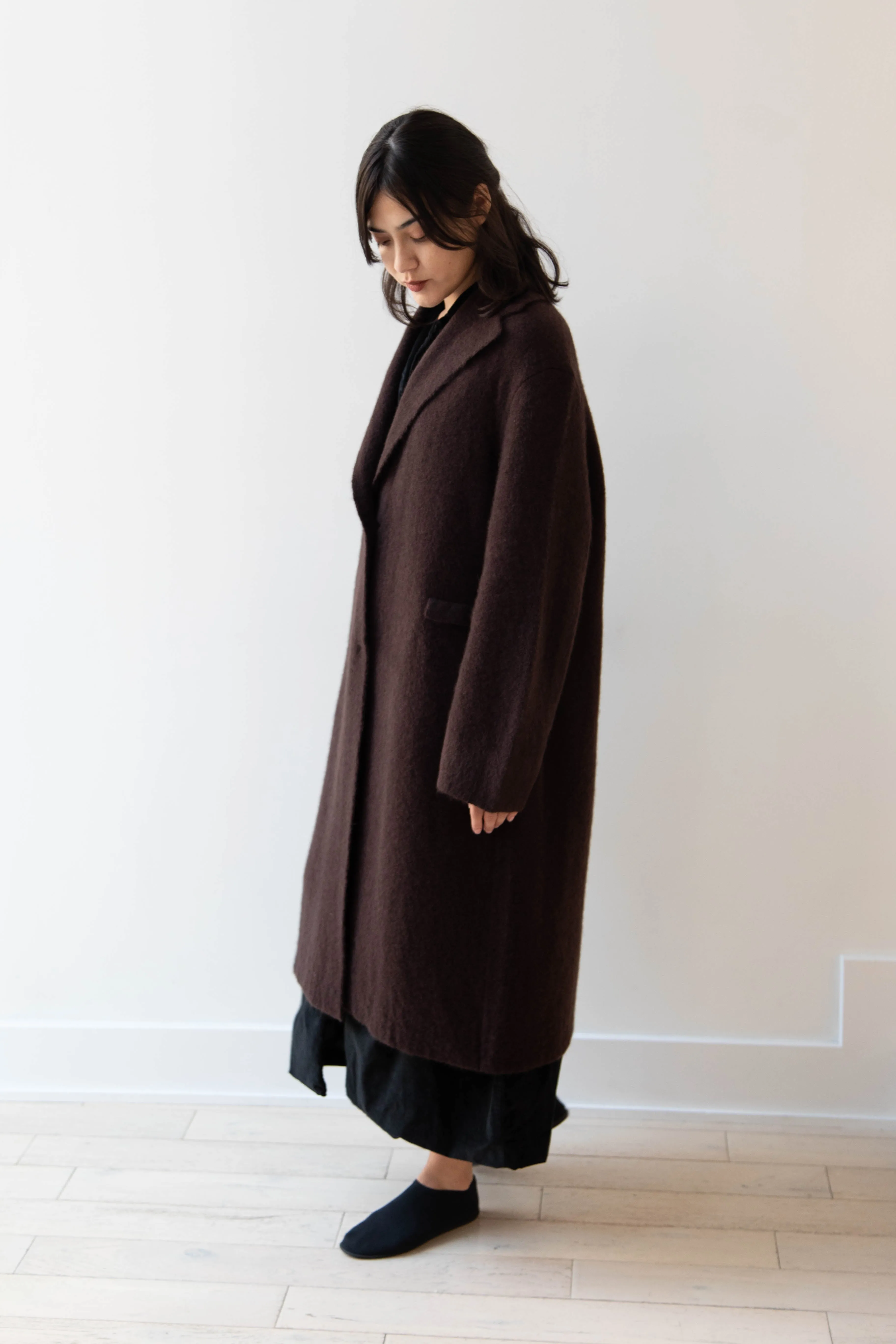 Boboutic | Cruel Touch Cashmere Silk Coat in Brown