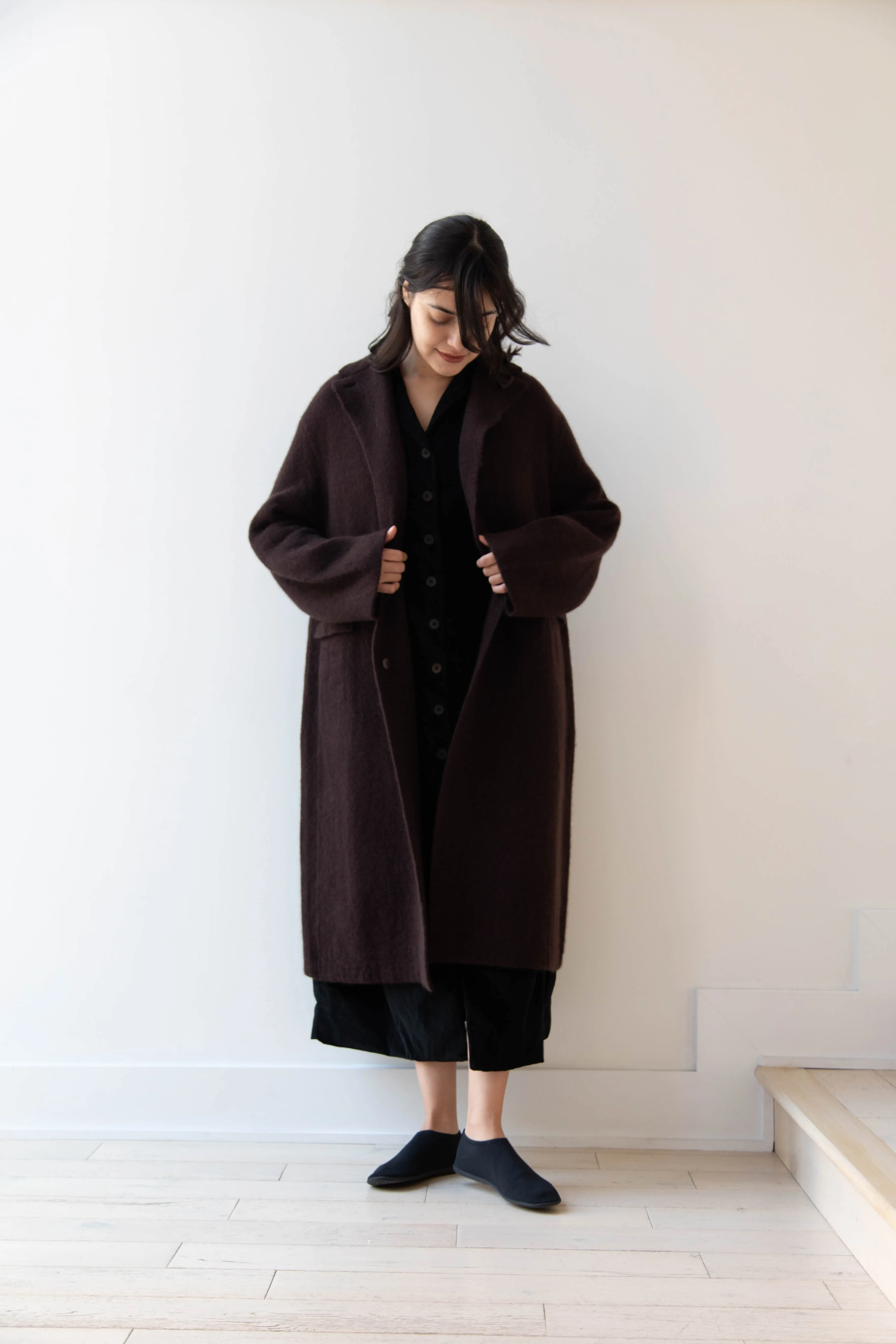 Boboutic | Cruel Touch Cashmere Silk Coat in Brown