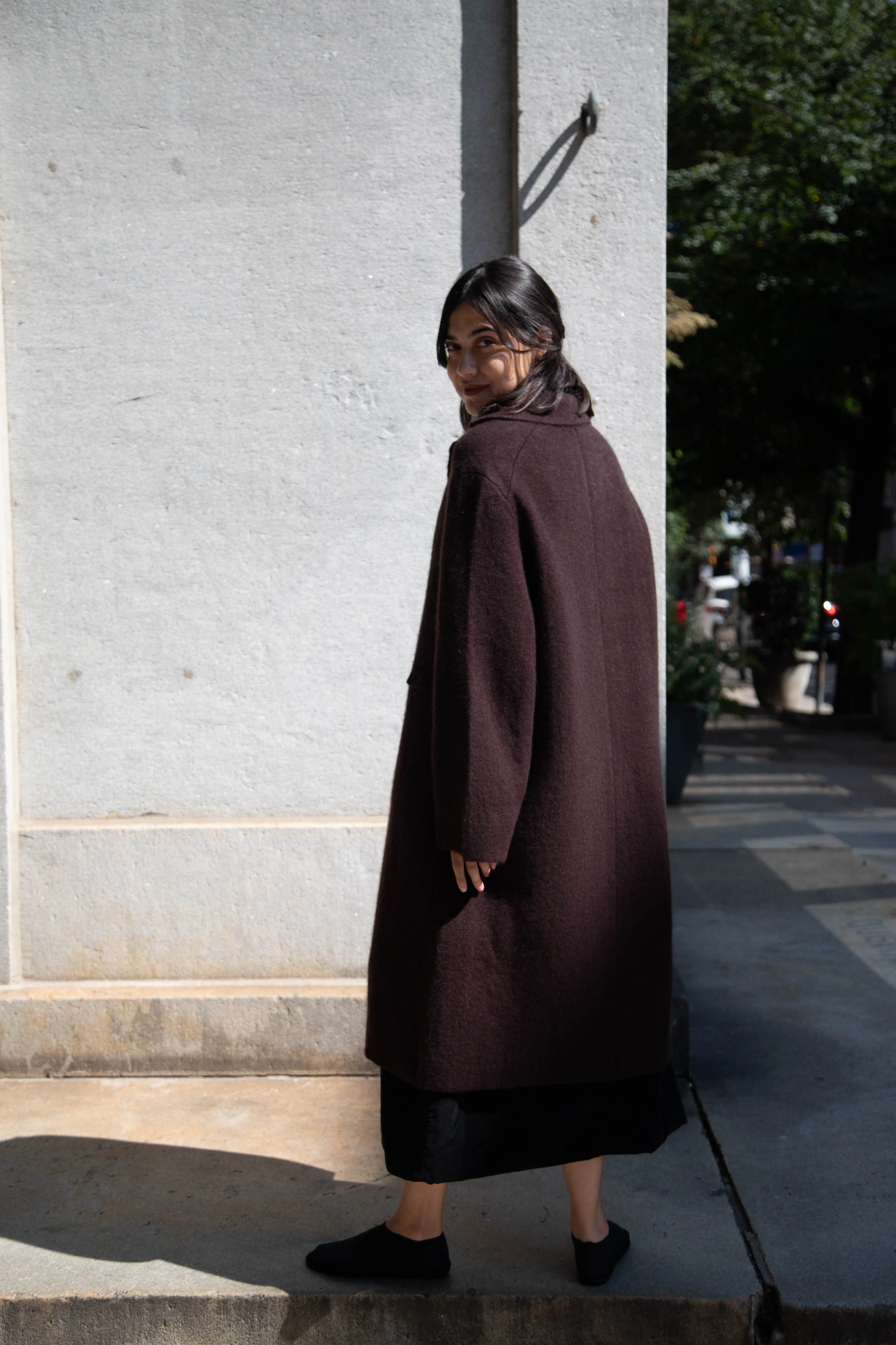Boboutic | Cruel Touch Cashmere Silk Coat in Brown