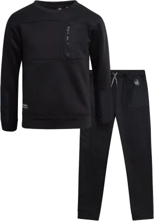 Body Glove Boys' Jogger Set - 2 Piece Cozy Fleece Pullover Hooded Sweatshirt and Jogger Pants for Boys (8-12)