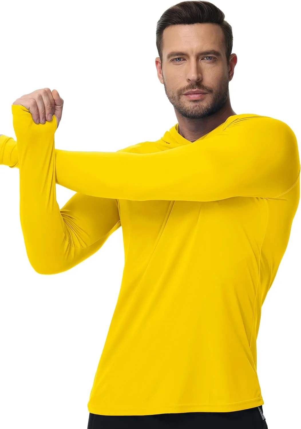 Boladeci Men's UPF 50  Sun Protection Lightweight Hoodie Shirts Long Sleeve Fishing Shirts SPF UV Hiking Swim