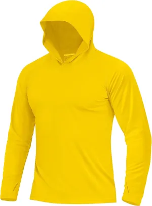 Boladeci Men's UPF 50  Sun Protection Lightweight Hoodie Shirts Long Sleeve Fishing Shirts SPF UV Hiking Swim