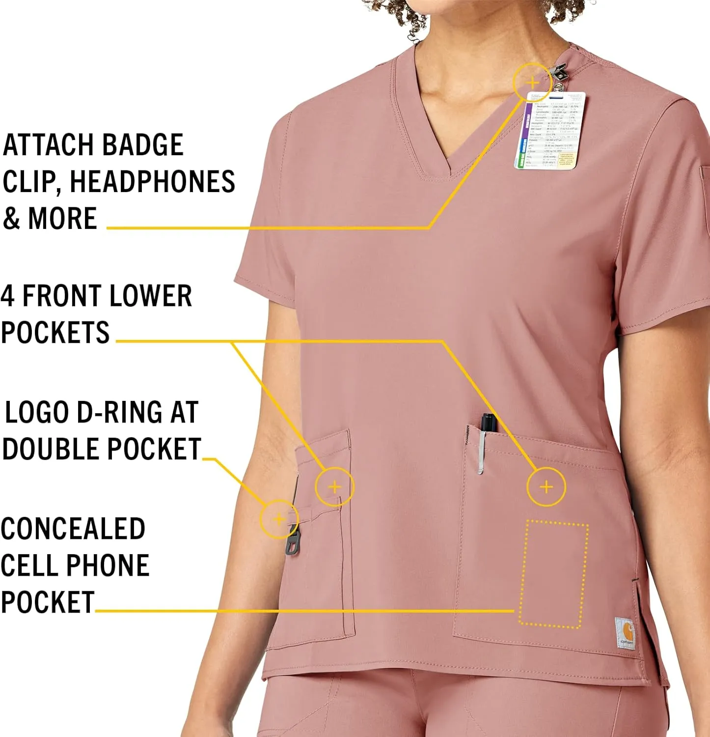 Carhartt Cross-Flex Women's Media Scrub Top