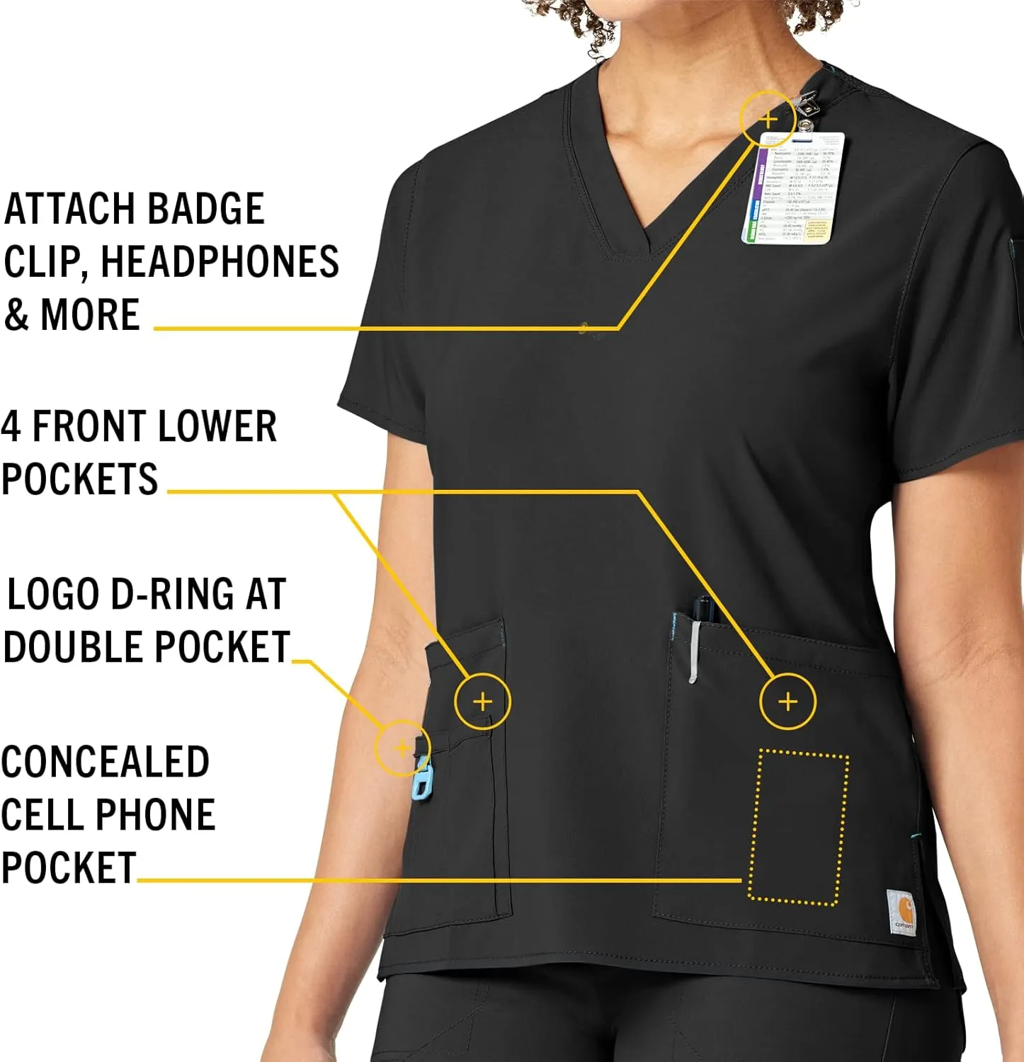Carhartt Cross-Flex Women's Media Scrub Top
