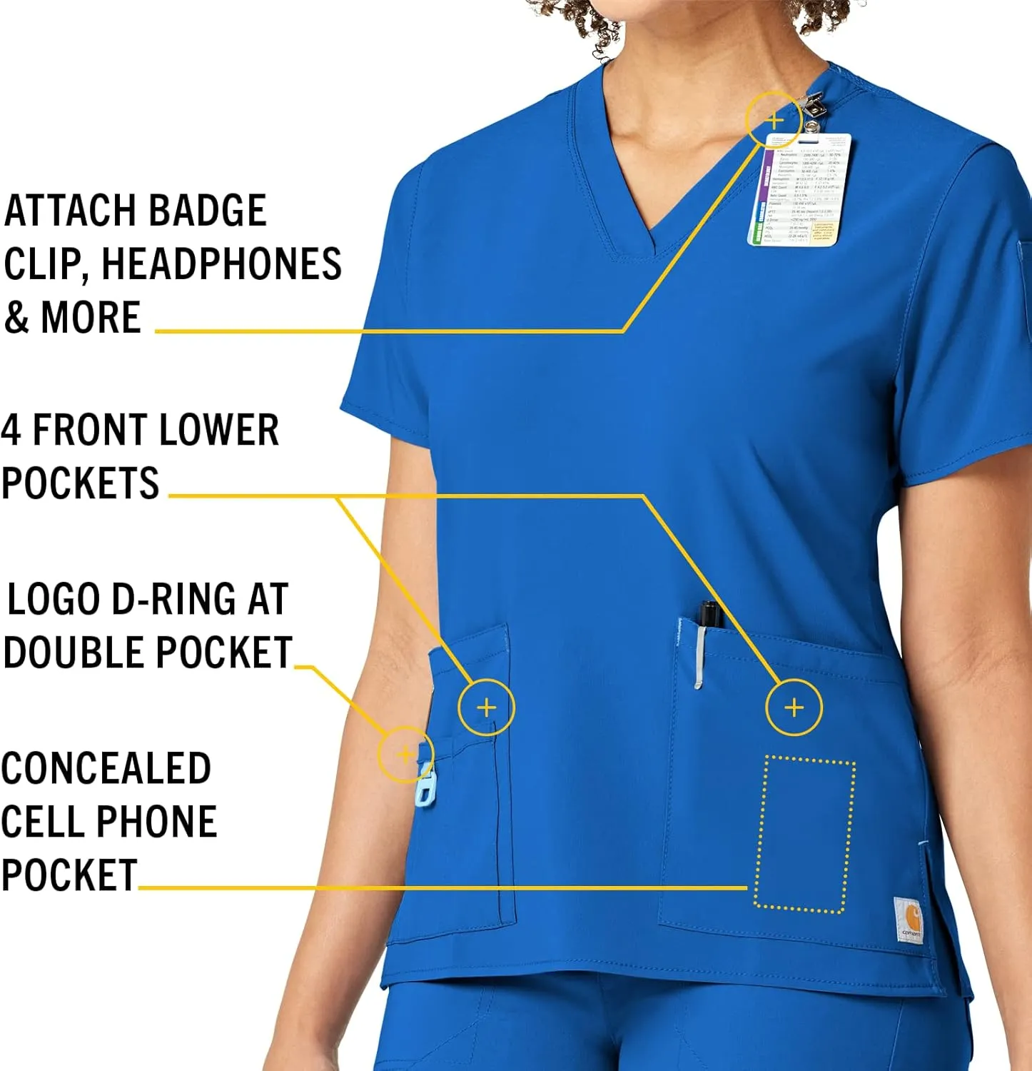 Carhartt Cross-Flex Women's Media Scrub Top