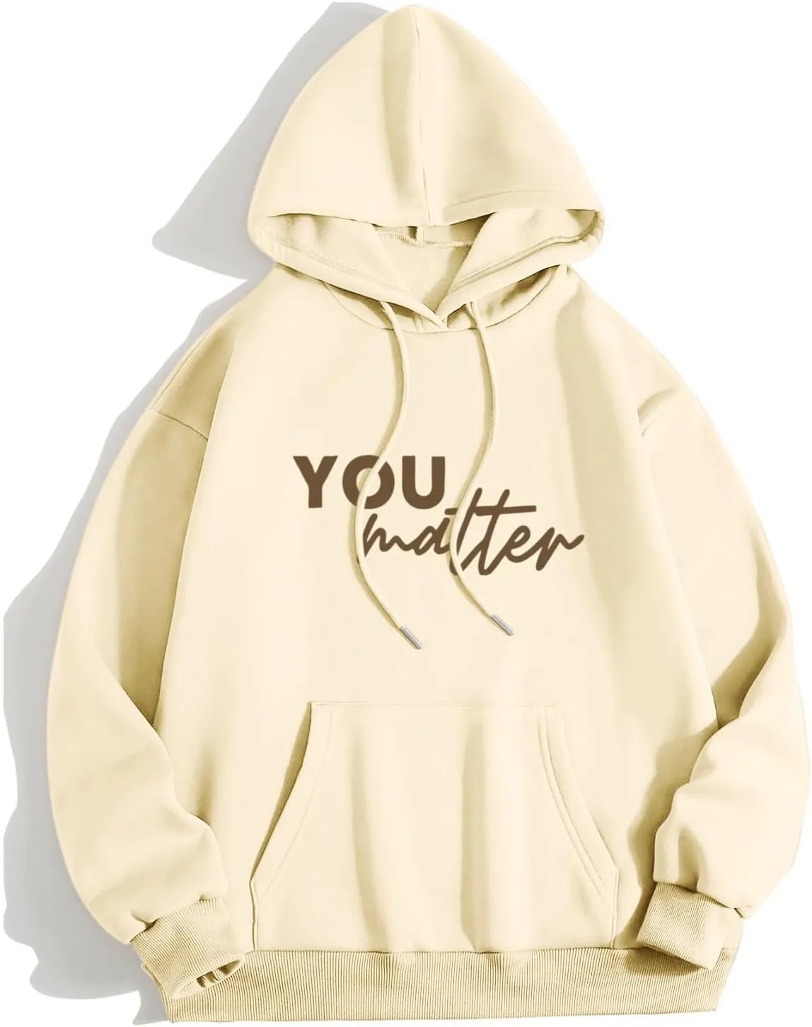 Christian Hoodies for Women Girls Jesus Loves You Letter Graphic Oversized Long Sleeve Pockets Bible Verse Hooded Sweatshirts