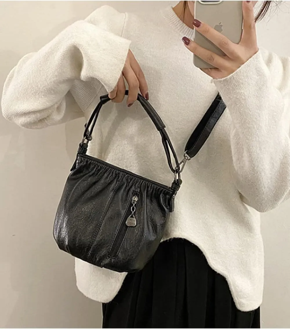 Clutch Bags for Women Small Crossbody Bags Bucket bags Soft Leather Handbag Purse Satchel