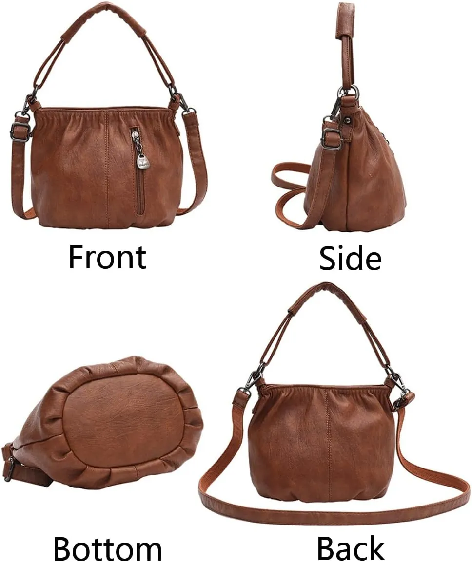 Clutch Bags for Women Small Crossbody Bags Bucket bags Soft Leather Handbag Purse Satchel