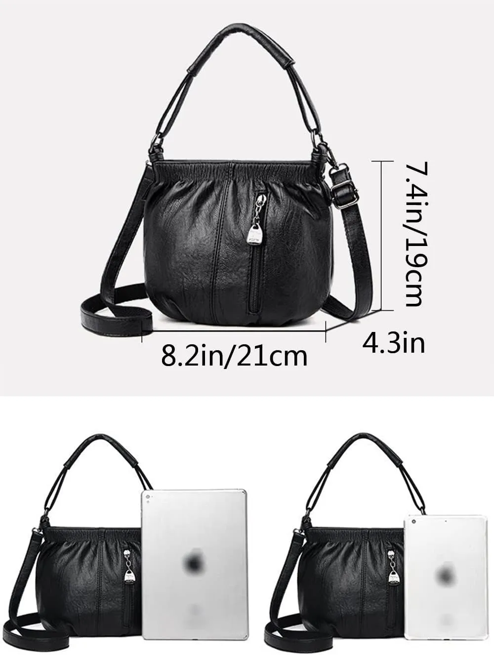 Clutch Bags for Women Small Crossbody Bags Bucket bags Soft Leather Handbag Purse Satchel