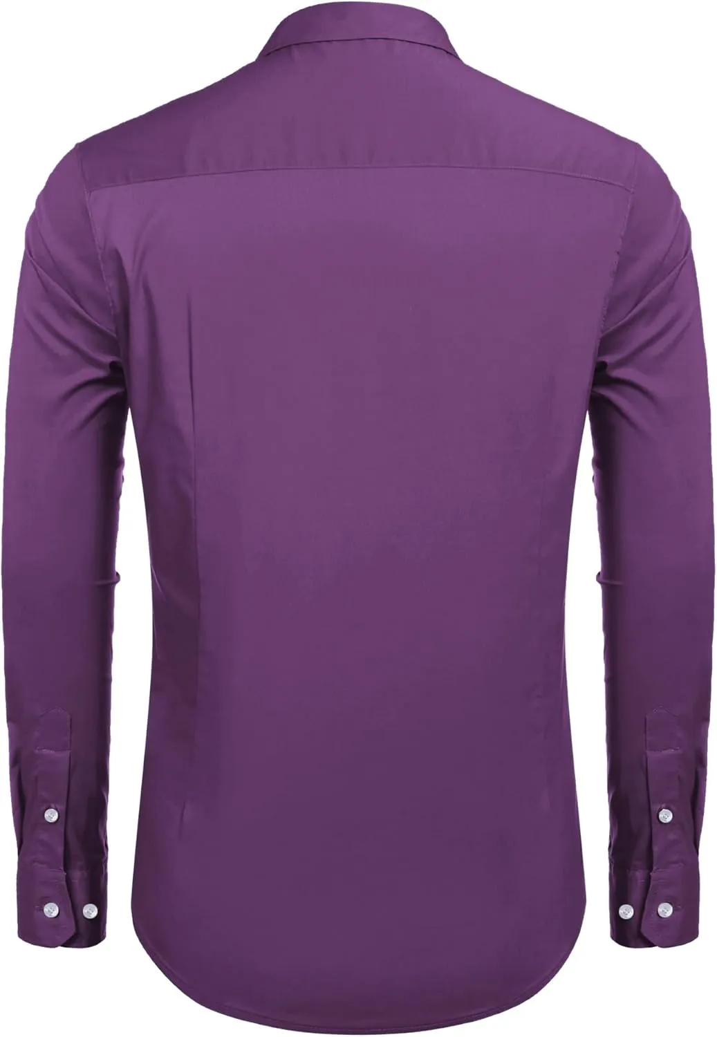 COOFANDY Mens Casual Button Down Shirts Long Sleeve Untucked Shirts for Men Stretch Dress Shirt