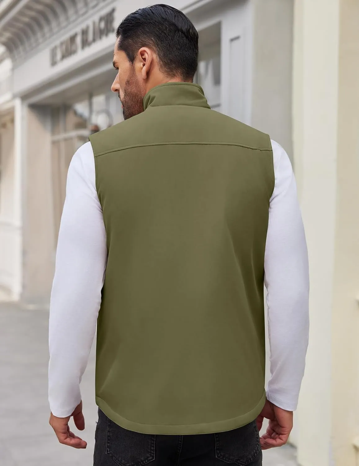 COOFANDY Men's Casual Outerwear Vest Lightweight Zip Up Sleeveless Jacket Outdoor Work Hiking Travel Golf Vest with Pockets