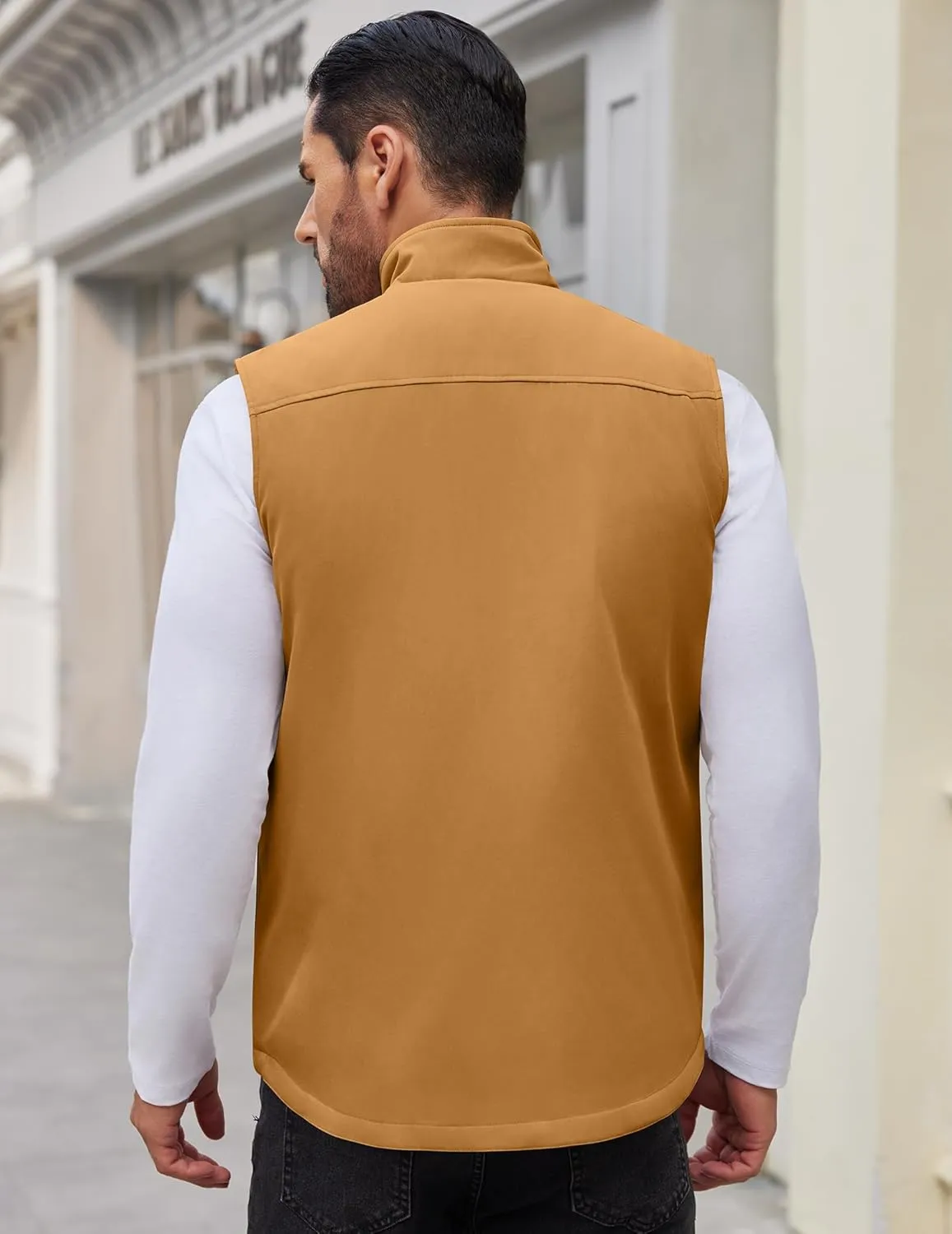 COOFANDY Men's Casual Outerwear Vest Lightweight Zip Up Sleeveless Jacket Outdoor Work Hiking Travel Golf Vest with Pockets