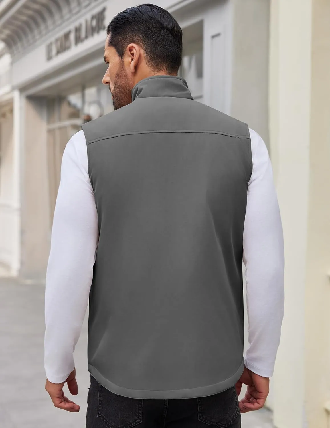 COOFANDY Men's Casual Outerwear Vest Lightweight Zip Up Sleeveless Jacket Outdoor Work Hiking Travel Golf Vest with Pockets