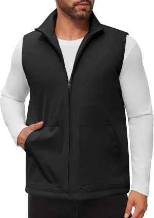 COOFANDY Men's Casual Outerwear Vest Lightweight Zip Up Sleeveless Jacket Outdoor Work Hiking Travel Golf Vest with Pockets