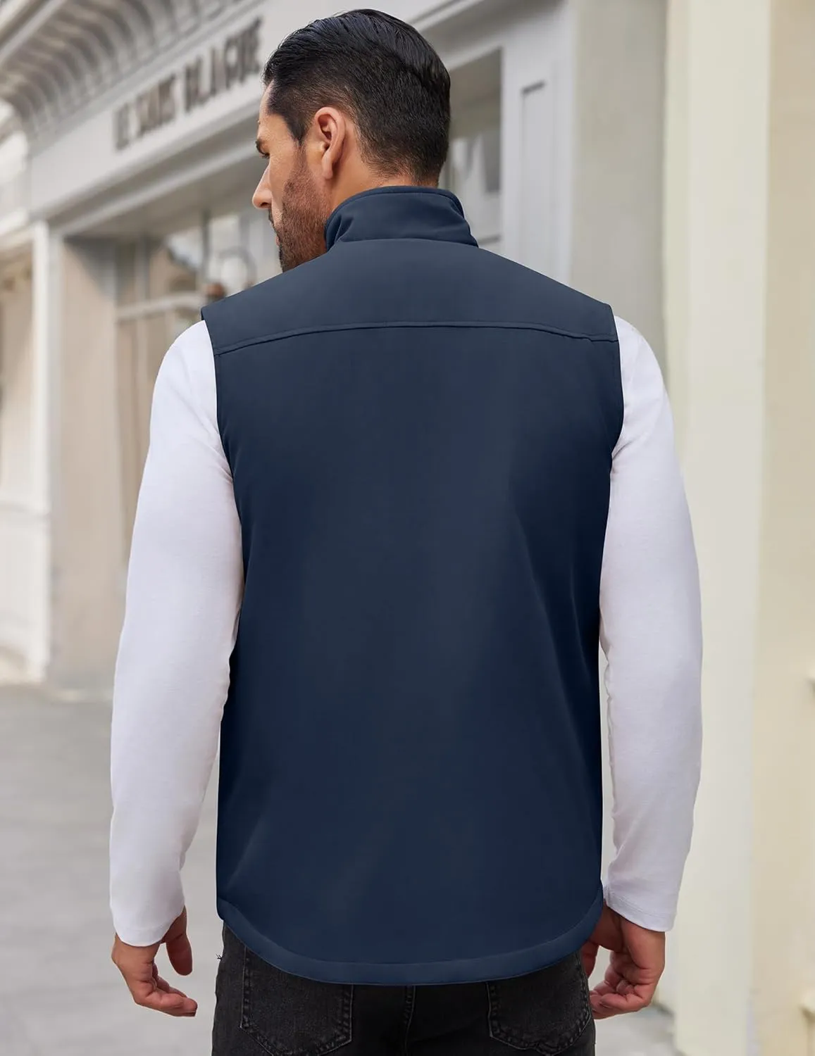 COOFANDY Men's Casual Outerwear Vest Lightweight Zip Up Sleeveless Jacket Outdoor Work Hiking Travel Golf Vest with Pockets