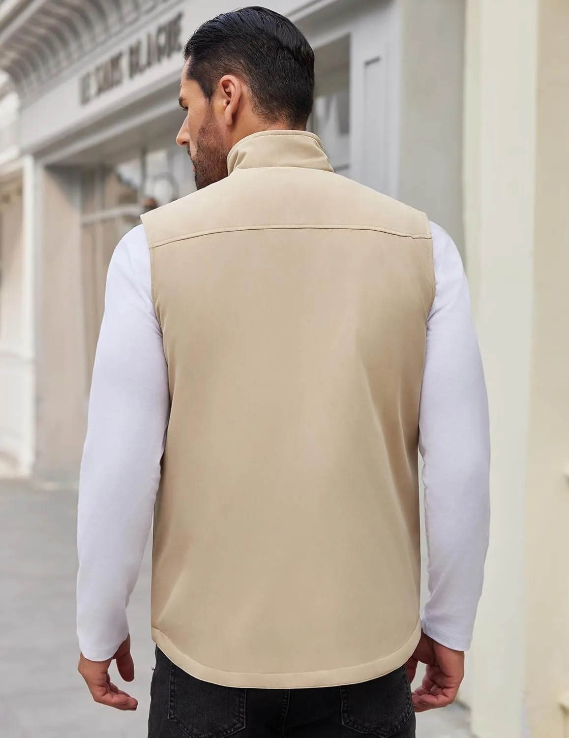 COOFANDY Men's Casual Outerwear Vest Lightweight Zip Up Sleeveless Jacket Outdoor Work Hiking Travel Golf Vest with Pockets