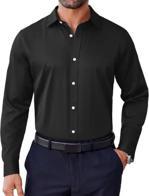 COOFANDY Mens Dress Shirt Long Sleeve Wrinkle Free Formal Shirts Business Casual Button Down Shirts