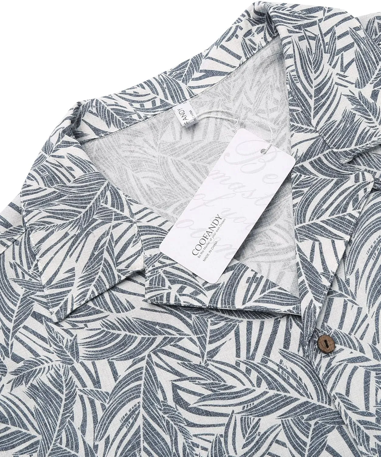 COOFANDY Mens Hawaiian Shirt Short Sleeve Buttoon Down Shirts Casual Tropical Floral Summer Linen Shirts