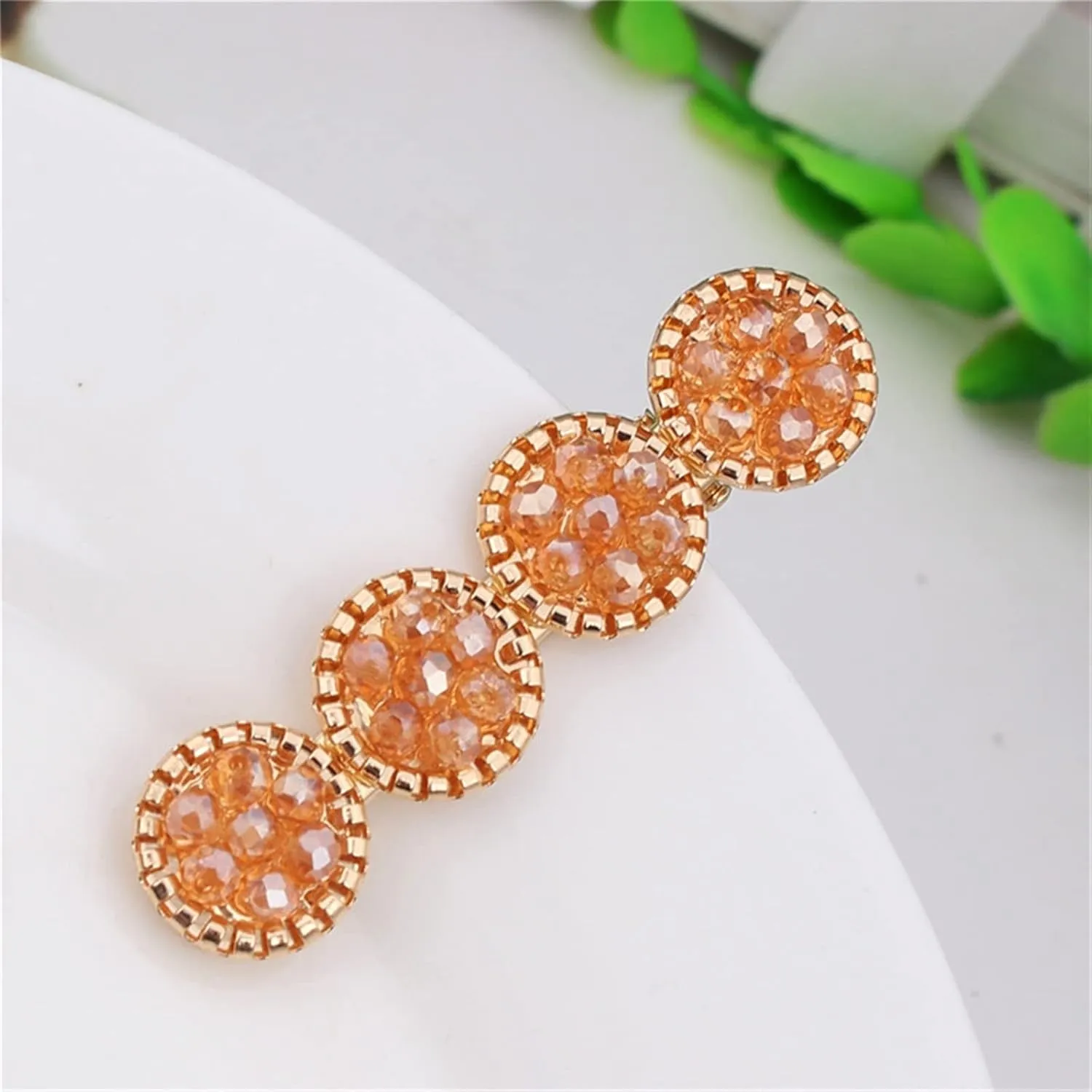 Crystal Hair Clips for Women Multi Round Design Sweet Girls Hairpins Korean Style Hair Pins Fashion Hair Jewelry Female Hairclip(TS7152)