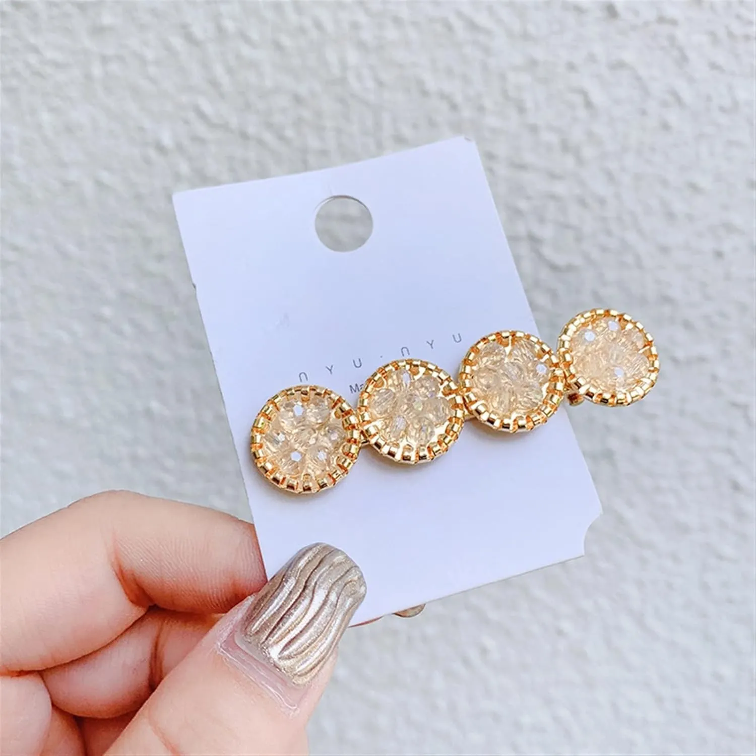 Crystal Hair Clips for Women Multi Round Design Sweet Girls Hairpins Korean Style Hair Pins Fashion Hair Jewelry Female Hairclip(TS7152)