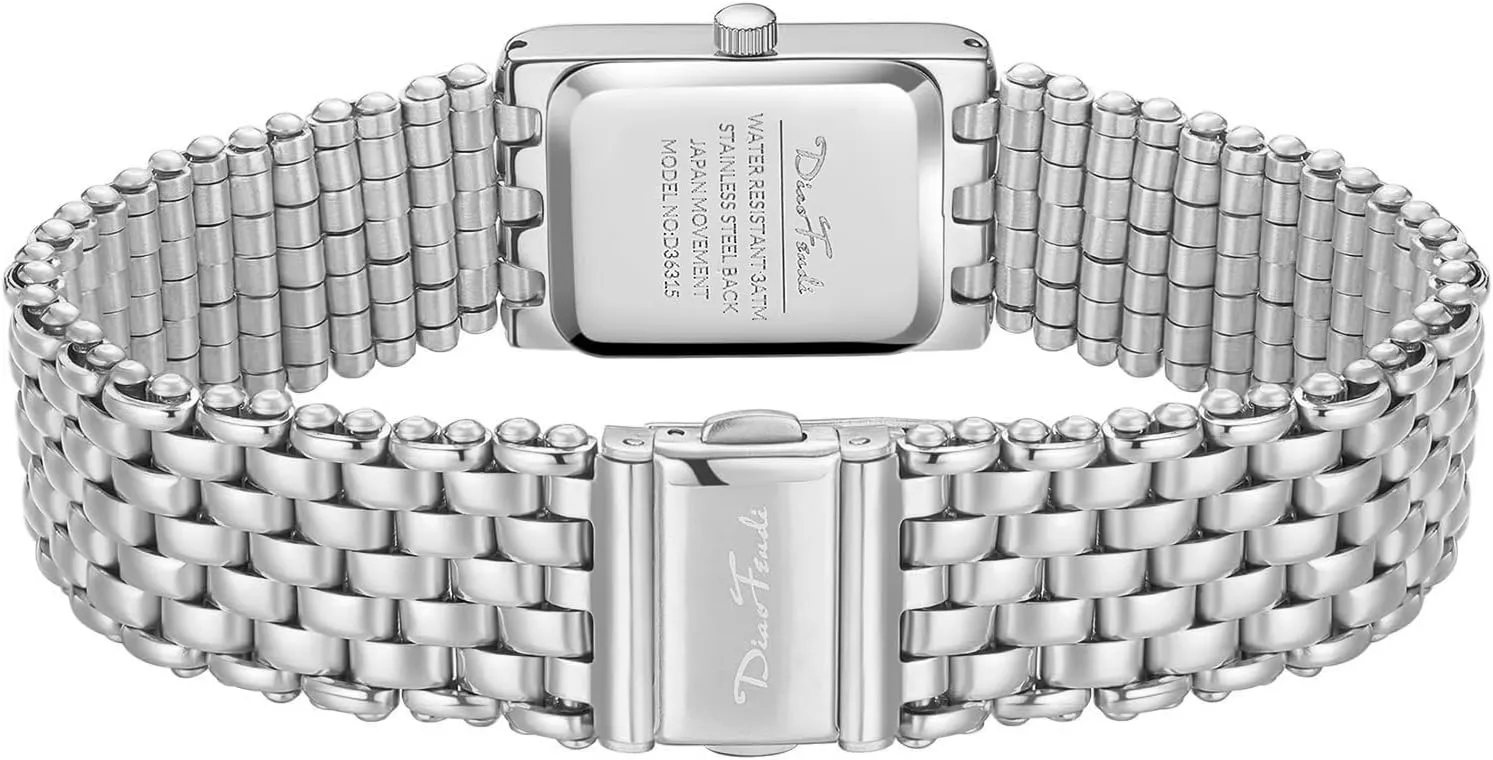 Diaofendi Gold Watches for Women Luxury Ladies Quartz Wrist Watches Stainless Steel Bracelet,Vintage Fashion Womens Watch,Bracelet Adjustment Tool Included,Water Resistant
