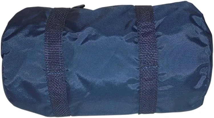 Duffle Bag Small Nylon Perfect for Work, Camping, beach Water Resistant Made in USA. (Navy)