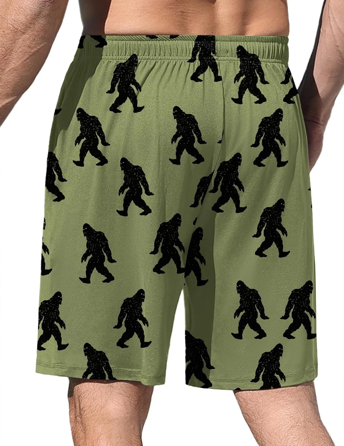 Ekouaer Men's Pajama Shorts Soft Sleepwear Bottoms Elastic Waistband Loungewear