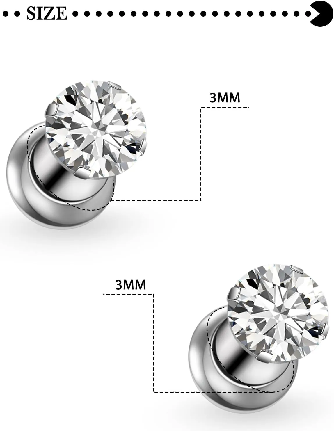 F136 Titanium Gauges for Ear 10G 8G 6G 4G 2G 0G 00G Screw Fit Flesh Tunnels Plugs Earrings Hypoallergenic Implant Medical Grade Surgical Steel Earring Plugs Piercing Jewelry for Women Men