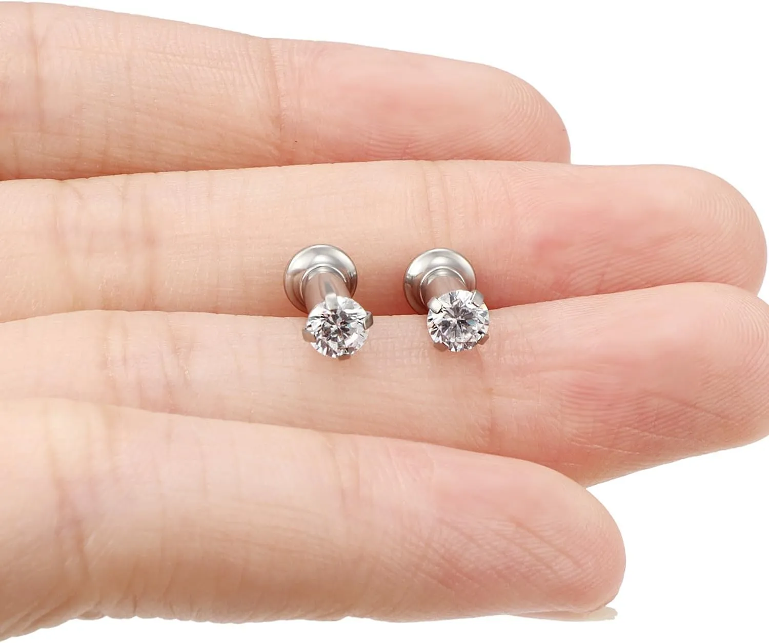 F136 Titanium Gauges for Ear 10G 8G 6G 4G 2G 0G 00G Screw Fit Flesh Tunnels Plugs Earrings Hypoallergenic Implant Medical Grade Surgical Steel Earring Plugs Piercing Jewelry for Women Men
