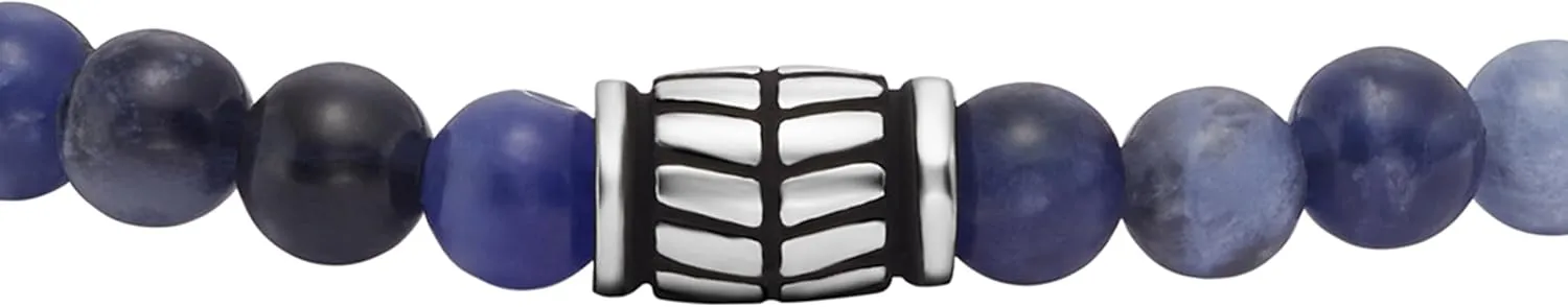 Fossil Men's Stainless Steel and Genuine Leather and/or Beaded Bracelet for Men