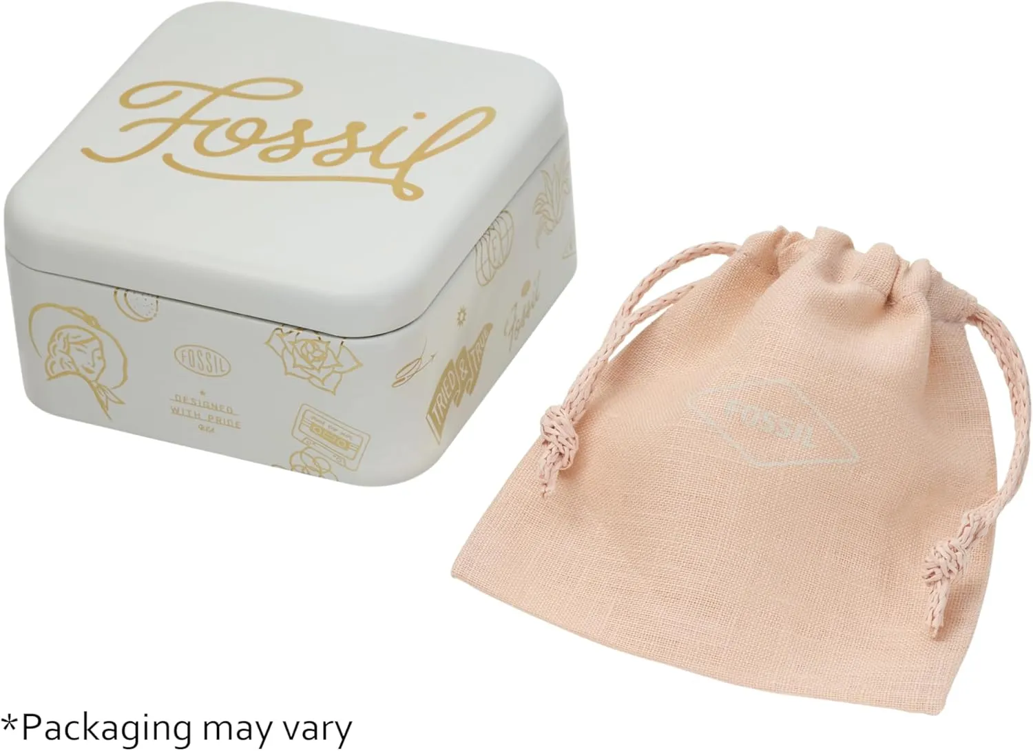 Fossil Women's Rose Gold-Tone Stainless Steel Chain or Beaded Bracelet for Women